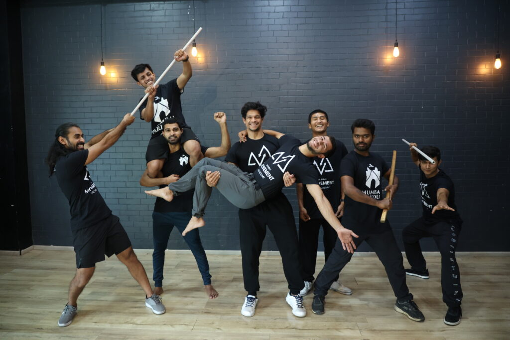 Mumbai Movement team & founders doing a candid fun pose in Mumbai Movement Academy (Andheri) Branch